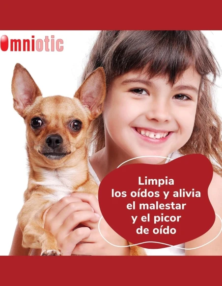 Limpiador de Oídos para Animales HI FARMAX Omniotic 120 ml